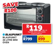 Blaupunkt 26Ltr Mini Oven