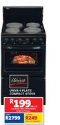 Univa 4 Plate Compact Stove