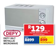Defy 20Ltr Metallic Microwave