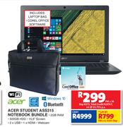Acer Student ASS315 Notebook Bundle