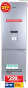 Hisense 268ltr Metallic Combi Fridge With Water Dispenser H359BME-WD