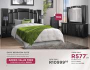 Onyx Bedroom Suite With Free Cupboard