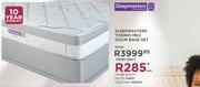 Sleepmasters Torino MK2 152cm Base Set