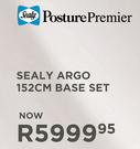Sealy Posturepremier Argo 152cm Base Set