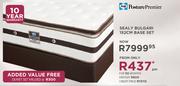 Sealy Posturepremier Sealy Bulgari 152cm Base Set With Free Duvet Set