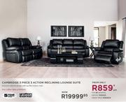 Cambridge 3 Piece 3 Action Reclining Lounge Suite