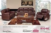 House Of Motani Houston 3 Piece 3 Action Reclining Lounge Suite