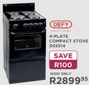 Defy 4-Plate Compact Stove DSS514