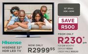 Hisense 32" HDR LED TV
