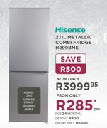 Hisense 231L Metallic Combi Fridge H299BME