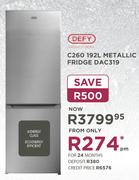 Defy C260 192L Metallic Fridge DAC319 