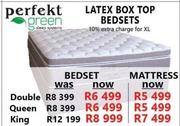 Perfekt Green Latex Box Top Bedsets Double Mattress