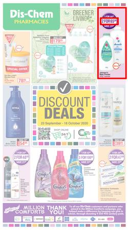 Dis-Chem : Discount Deals (23 September - 18 October 2020), page 1