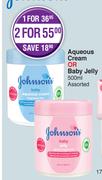 Aqueous Cream Or Baby Jelly-2x500ml