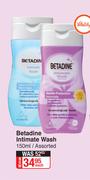 Betadine Intimate Wash Assorted-150ml Each