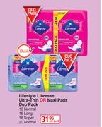 Lifestyle Libresse Ultra Thin Or Maxi Pads Duo Pack-Per Pack
