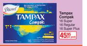 Always Tampax Compak 16 Super, 16 Regular, 16 Super Plus-Per Pack