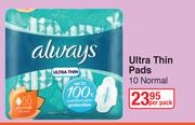Always Ultra Thin Pads 10 Normal-Per Pack