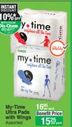 My Time Ultra Pads With Wings Assorted-Per Pack