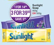 Sunlight Soap-For 3 x 400g / 500g