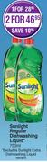 Sunlight Regualr Dishwashing Liquid-For 2 x 750ml