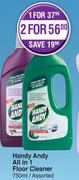 Handy Andy All In 1 Floor Cleaner Assorted-750ml Each