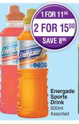 Energade Sports Drink Assorted-For 2 x 500ml