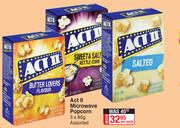 Act II Microwave Popcorn Assorted-3 x 85g Per Pack