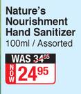 Nature's Nourishment Hand Sanitizer-100ml