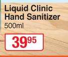 Liquid Clinic Hand Sanitizer-500ml