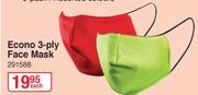 Econo 3 Ply Face Mask-Each
