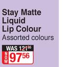 Rimmel Stay Matte Liquid Lip Colour Assorted Colours