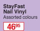 Yardley London Stay Fast Nail Vinyl Assorted Colours