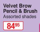 Yardley London Velvet Brow Pencil & Brush Assorted Shades