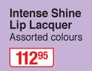 Yardley London Intense Shine Lip Lacquer Assorted Colours