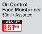 Vaseline Oil Control Face Moisturiser Assorted-50ml 