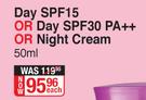 Pond's Flawless Radiance Derma+ Day SPF15 Or Day SPF30 PA++ Or Night Cream-50ml Each