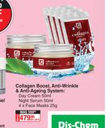 Collagen Boost Anti Wrinkle & Anti Ageing System-Per Pack