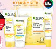 Garnier Even & Matte Day Cream-40ml Or Tissue Mask 1 Piece-Each