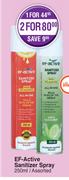 EF-Active Sanitizer Spray Assorted-250ml