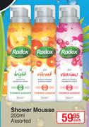 Radox Shower Mousse Assorted-200ml Each
