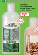 Nature's Nourishment Hand Wash Refill Assorted-1Ltr