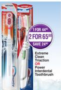 Aquafresh Extreme Clean Triaction Or Power Interdental Toothbrush-For 1