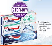 Aquafresh Toothpaste Assorted-2 x 75ml