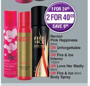 Revlon Pink Happiness 90 ml Body Spray-For 2