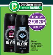 Blade Deodorant Body Spray-150ml