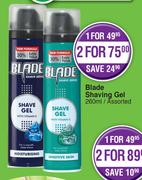 Blade Shaving Gel Assorted-260ml