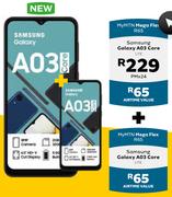 2 x Samsung Galaxy A03 Core LTE-My MTN Mega Flex R65 + My MTN Mega Flex R65
