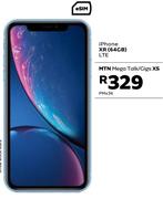 Apple iPhone XR 64GB LTE-On MTN Mega Talk/Gigs XS