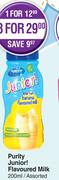 Purity Junior! Flavoured Milk Assorted- For 1 x 200ml